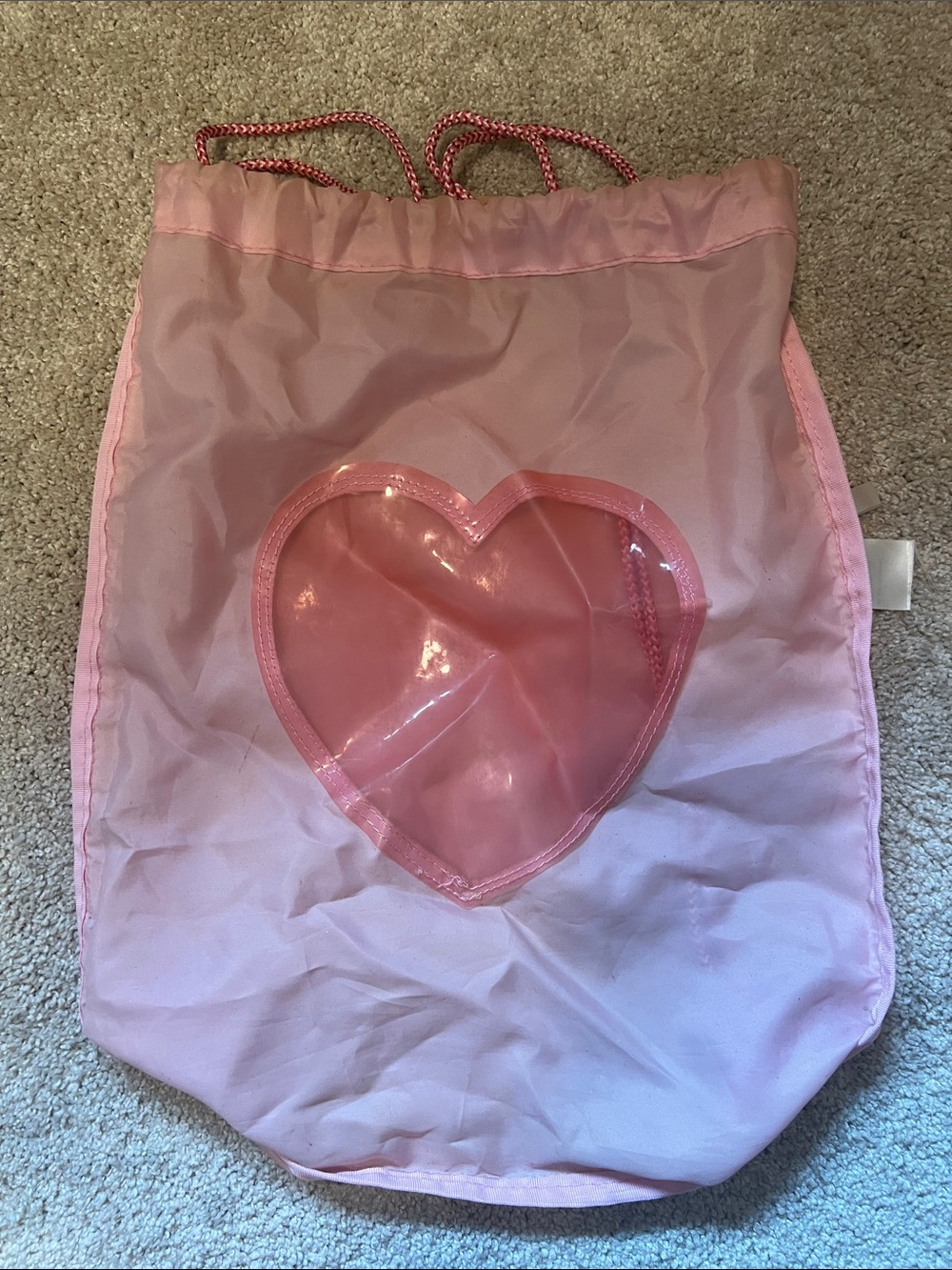 Pink Heart Drawstring Bag - Picture 5 of 7
